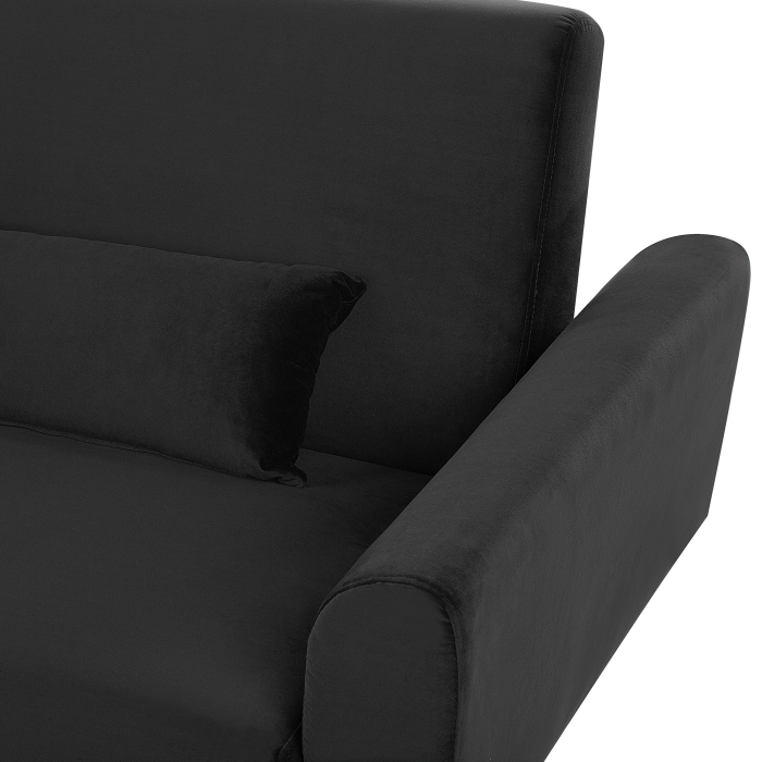 3-seater sofa bed EINA Black Velvet [9]