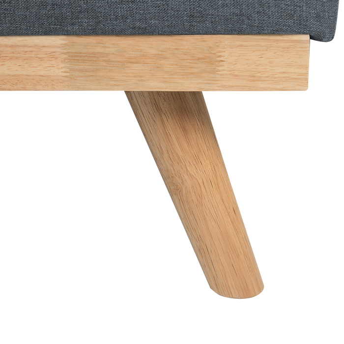 Canapea extensibilă cu 3 locuri FROYA  Gri închis [8]