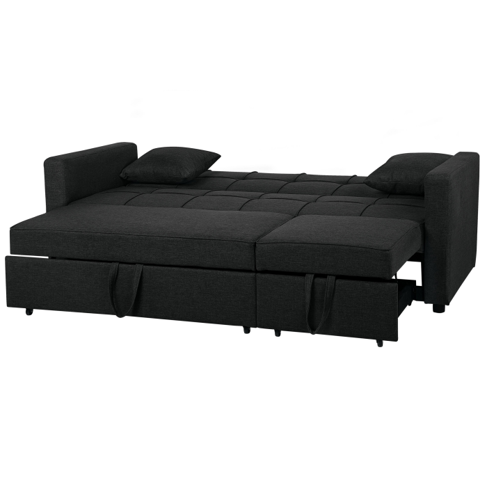 3-Seater Sofa Bed GLOMMA Black [5]