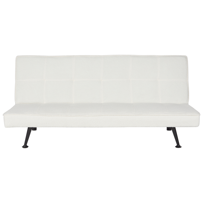 Canapea extensibilă cu 3 locuri HASLE Boucle Alb [4]