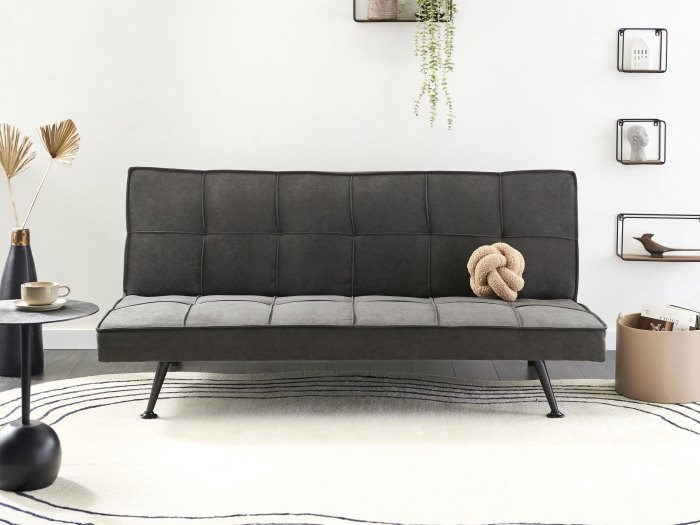 HASLE 3-seater sofa bed Dark grey [1]
