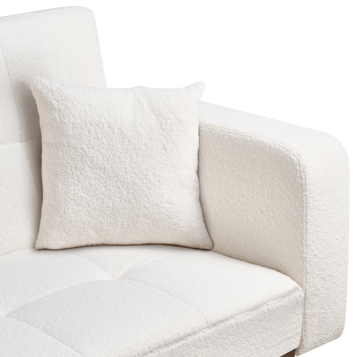 3-Seater Sofa HJULBY Boucle Off-White [9]