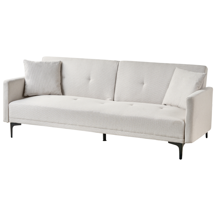 Canapea extensibilă cu 3 locuri LUCAN  Bej deschis [4]