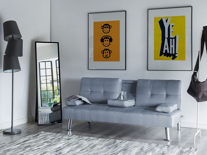 ROXEN 3-seater sofa bed Light Grey [1]