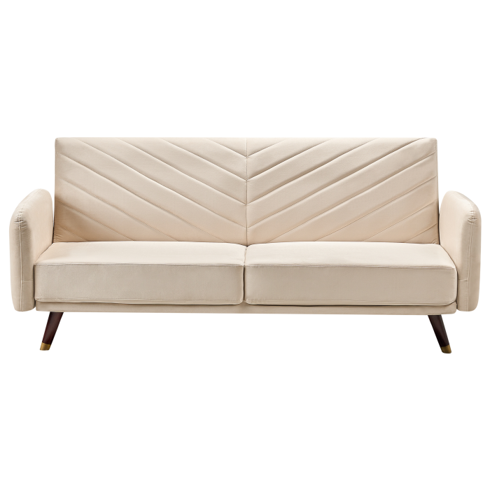3-seater sofa bed SENJA Velvet Beige [2]