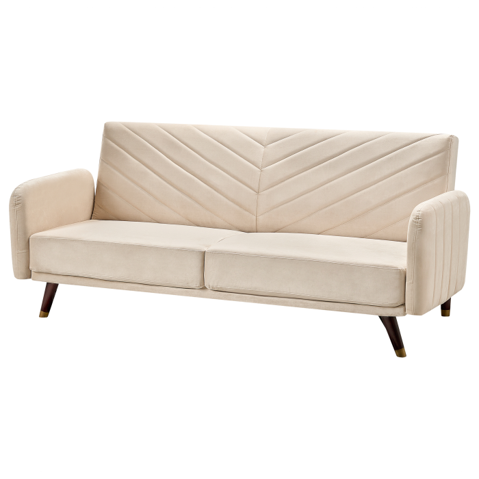 3-seater sofa bed SENJA Velvet Beige [4]