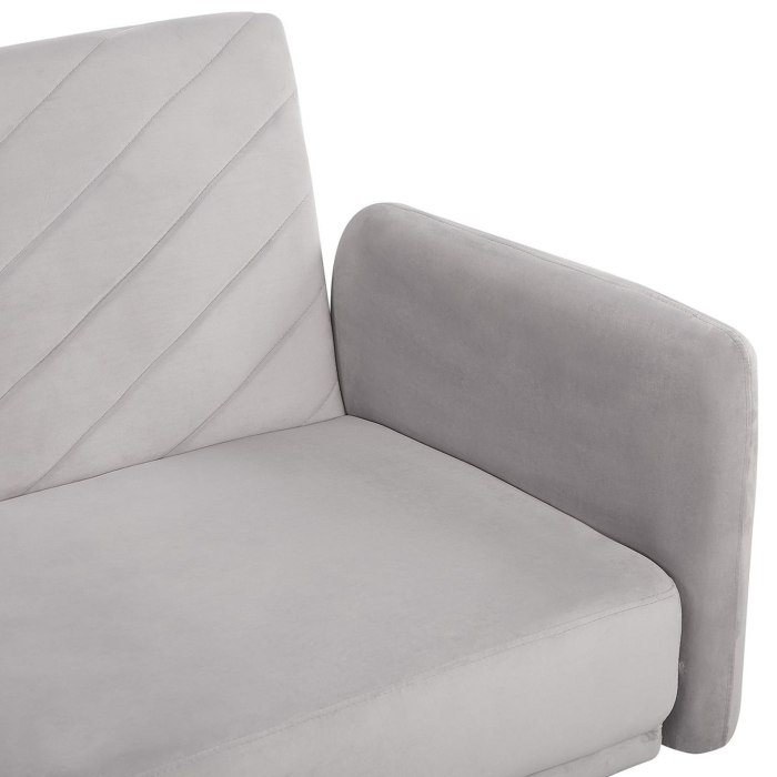 3-seater sofa SENJA Velvet Light Grey [8]