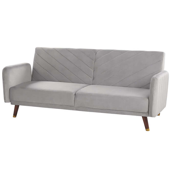 3-seater sofa SENJA Velvet Light Grey [4]
