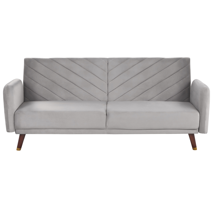 3-seater sofa SENJA Velvet Light Grey [2]