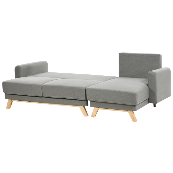 3-Seater Sofa Bed SIRO Grey with Storage Left [6]
