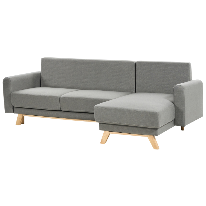 3-Seater Sofa Bed SIRO Grey with Storage Left [5]