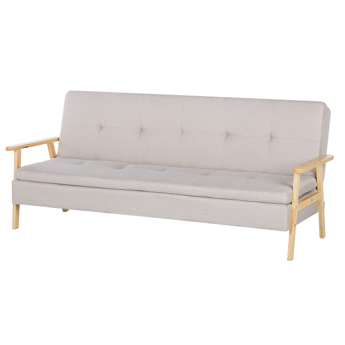3-seater sofa bed TJORN Beige [4]