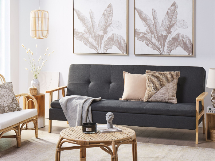 3-seater sofa bed TJORN Dark grey [1]