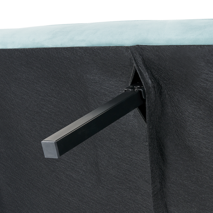 Canapea extensibilă cu 3 locuri VIMMERBY Catifea Albastru deschis [9]