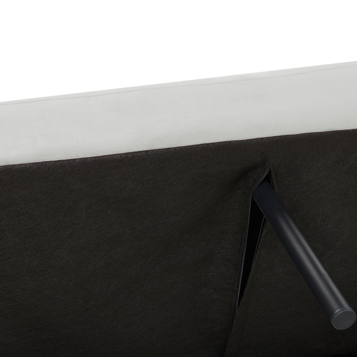 Canapea extensibilă cu 3 locuri VIMMERBY Catifea Gri deschis [8]