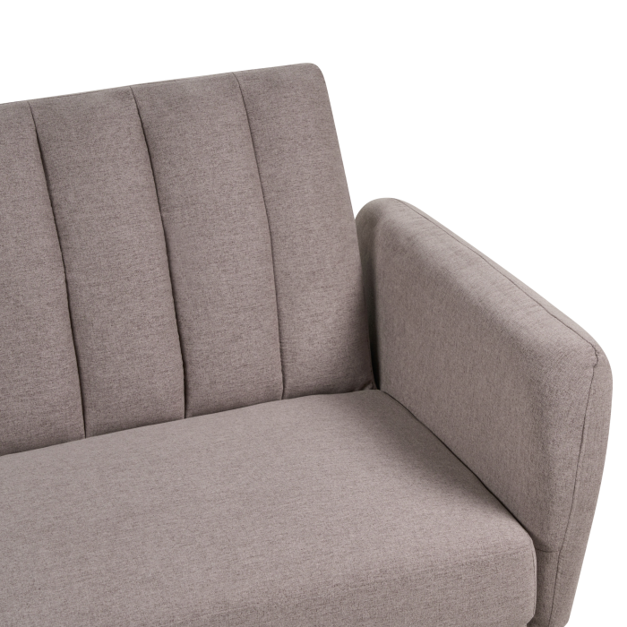 Canapea extensibilă cu 3 locuri VIMMERBY  Maro deschis [8]