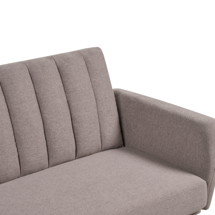 Canapea extensibilă cu 3 locuri VIMMERBY  Maro deschis [9]