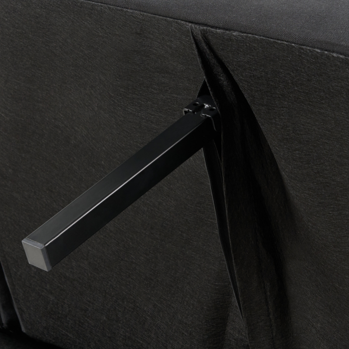 Canapea extensibilă cu 3 locuri VIMMERBY  Negru [10]