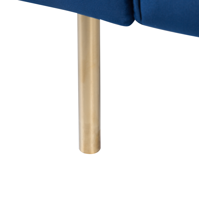 Canapea extensibilă cu 3 locuri VISNES Catifea Bleumarin [7]