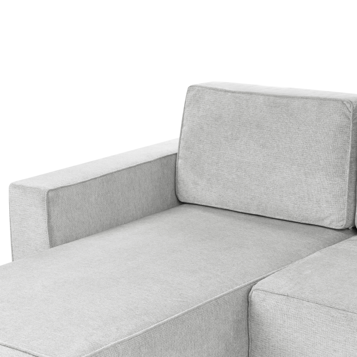 U-shaped sofa bed with VATNE 4-seater Light Grey with storage [8]