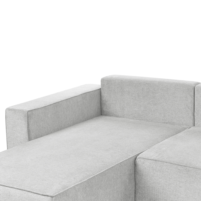 U-shaped sofa bed with VATNE 4-seater Light Grey with storage [9]