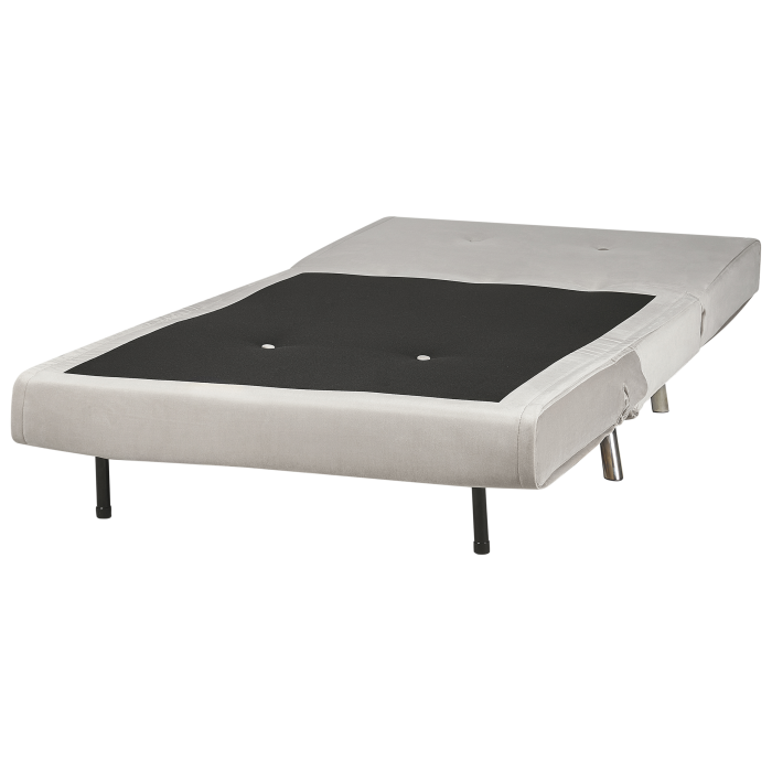 Single sofa bed FARRIS Velvet Light Grey [6]