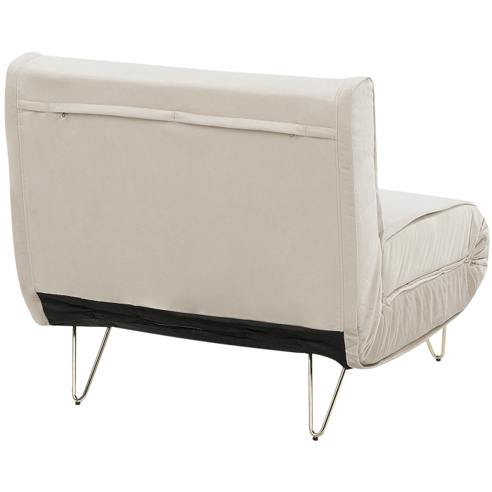 Canapea extensibilă single VESTFOLD Catifea Bej [6]