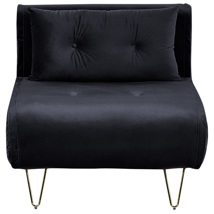 Single sofa VESTFOLD Velvet Black [2]