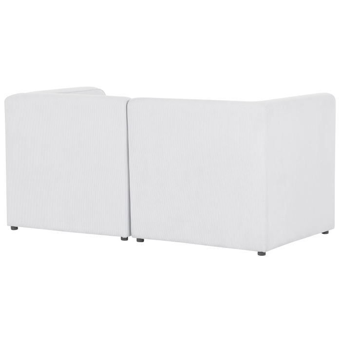 LEMVIG 2-seater modular sofa Off-white velour [6]