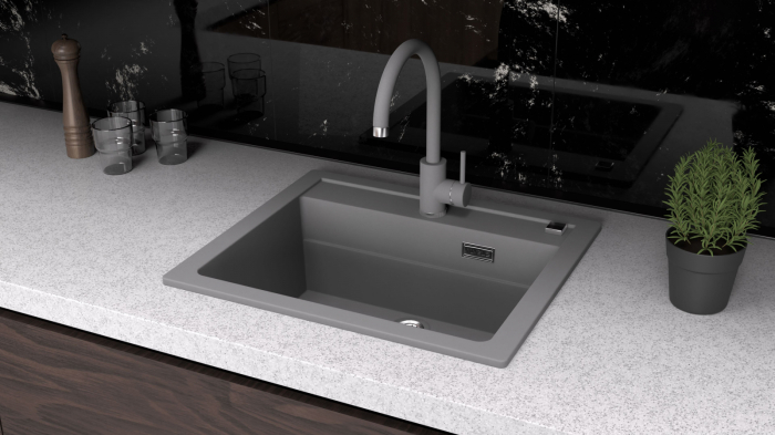 Composite sink Atrox 30 grey [3]