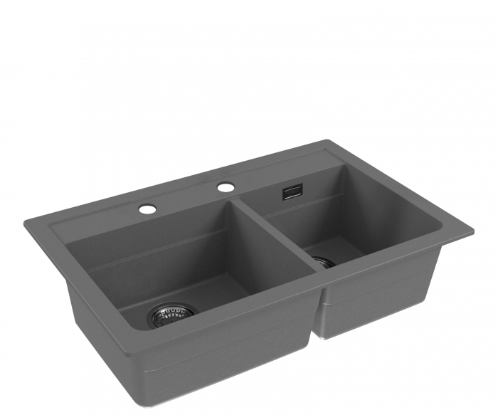 Composite sink Atrox 50 grey [2]