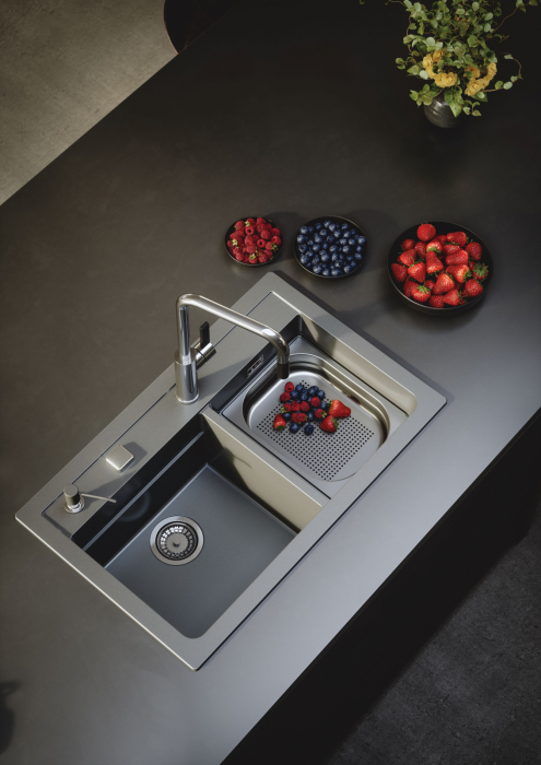 Composite sink Atrox 50 black [7]