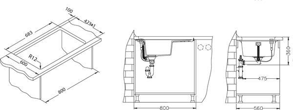 Chiuveta compozit Formic 30 Alb [4]