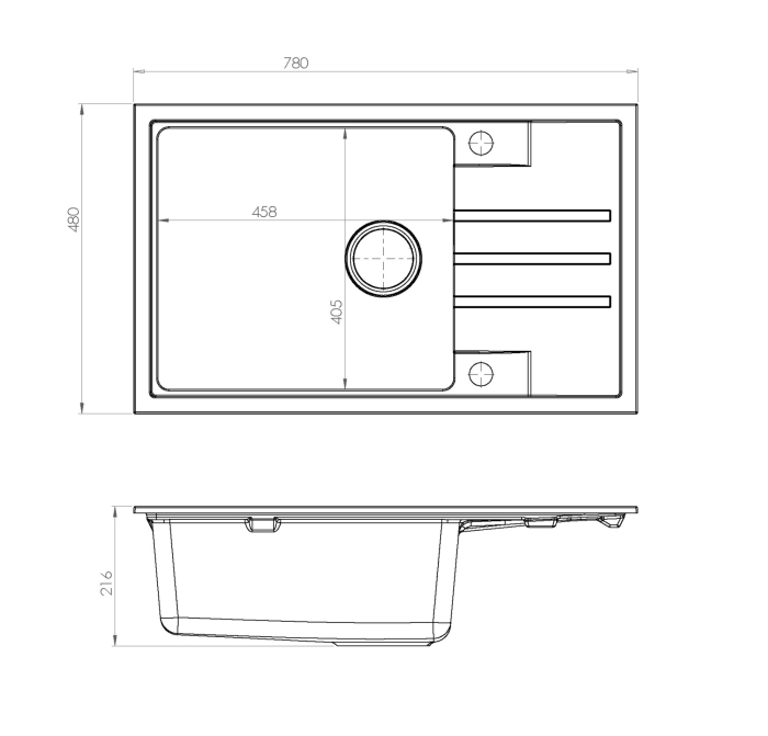 Chiuveta compozit Intermezzo 130 [5]