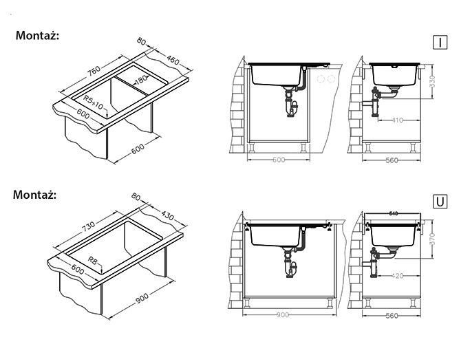 Chiuveta compozit Intermezzo 130 [4]