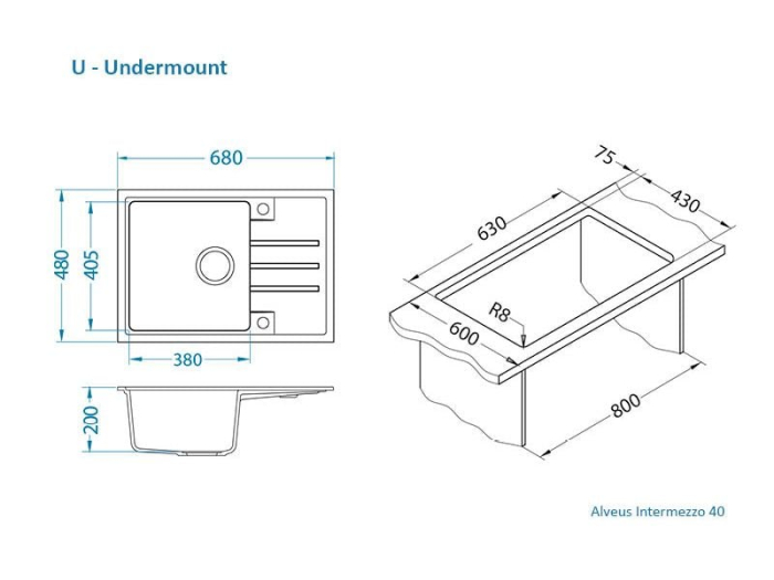 Chiuveta compozit Intermezzo 40 [2]