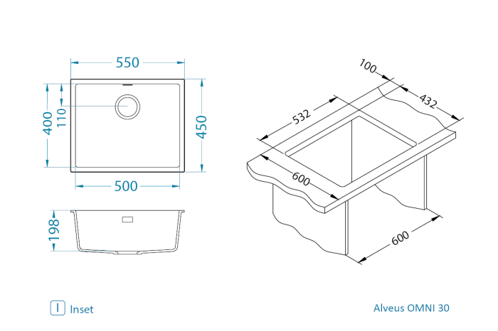 Chiuveta compozit Omni 30 [3]