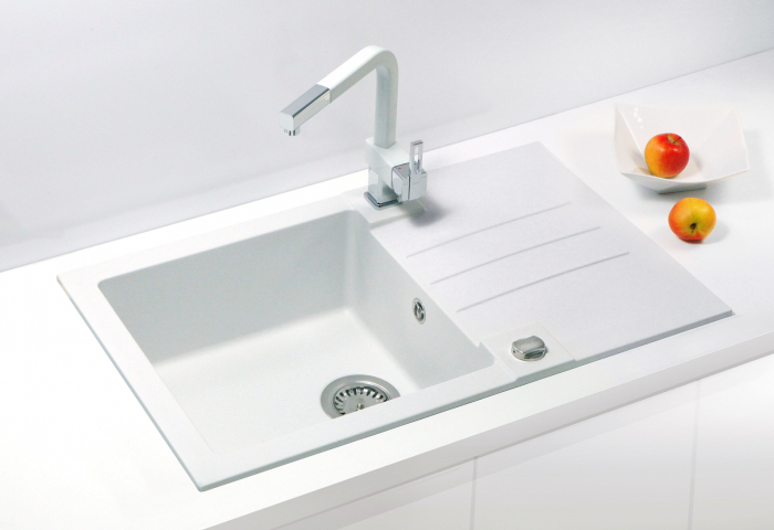 Rock 130 white composite sink [2]