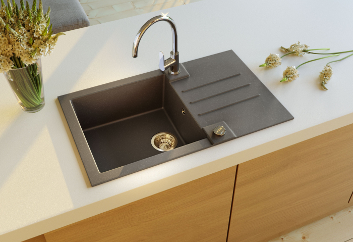 Rock 130 black composite sink [2]