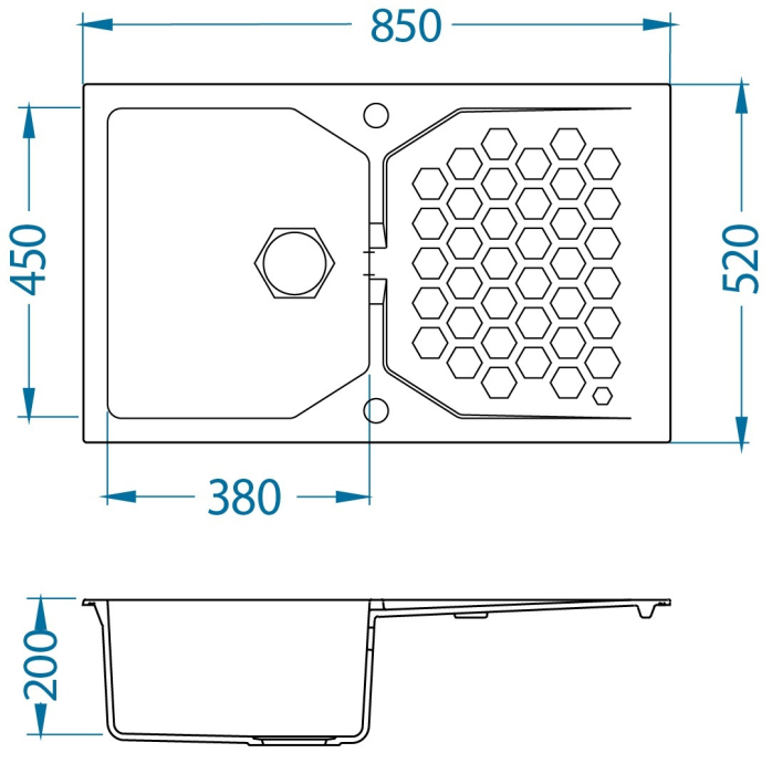 Chiuveta compozit Sensual 30 Pebble [2]