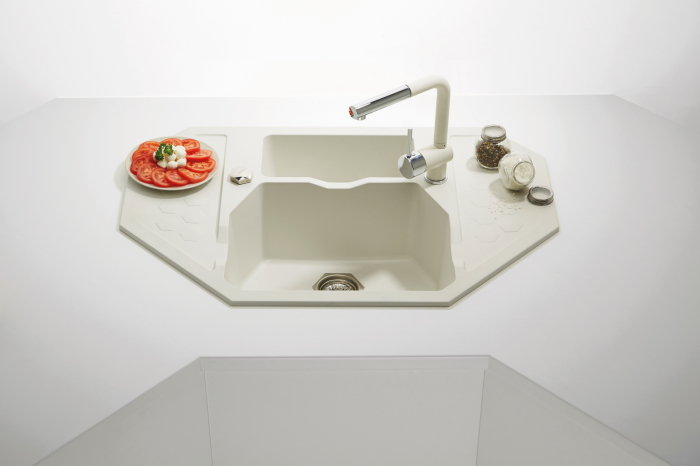 Sensual 60 White composite sink [2]