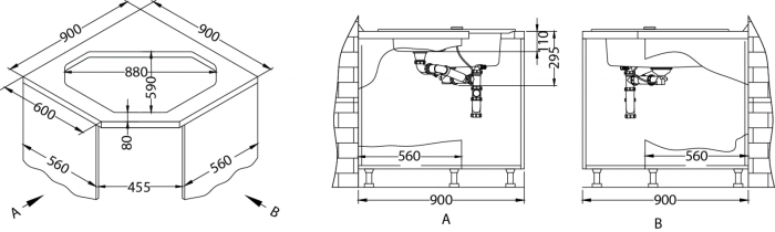 Chiuveta compozit Sensual 60 Pebble [5]