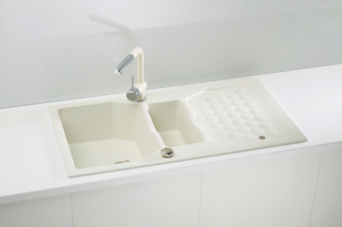 Sensual 70 White composite sink [3]