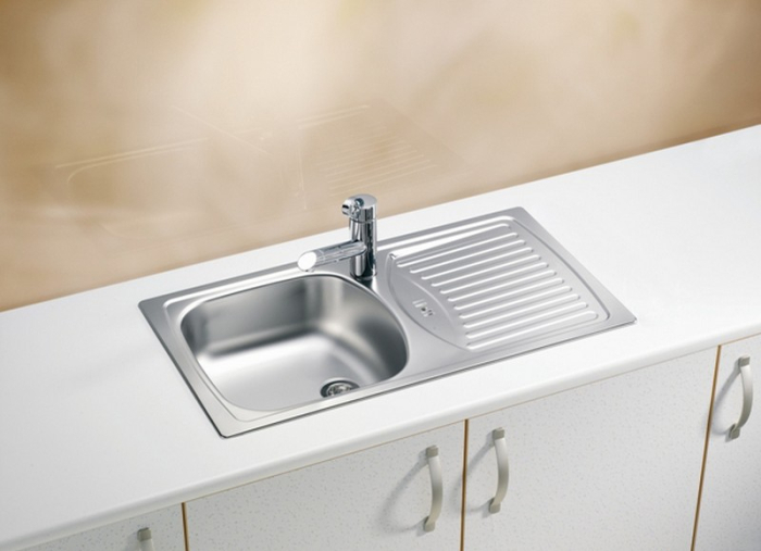 Stainless steel sink Basic 150 satin left [3]