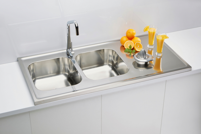 Chiuveta inox Classic 100 Pro satin [2]