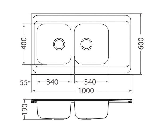 Classic 80 Pro stainless steel sink satin [3]