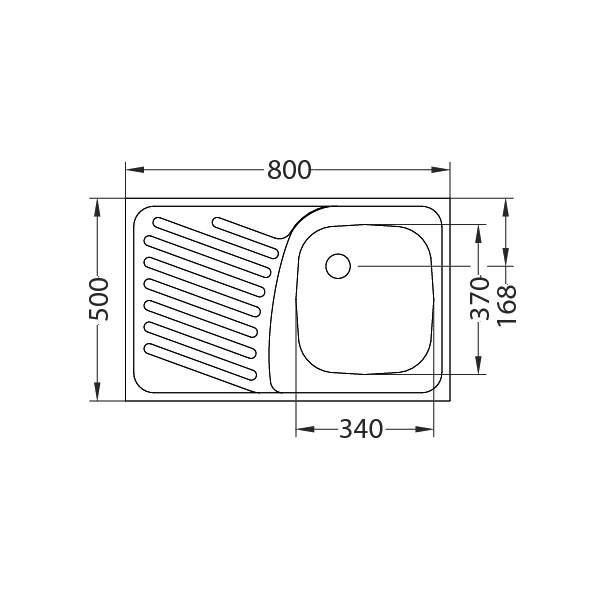 Chiuveta inox Compact 10 leinen dreapta [2]