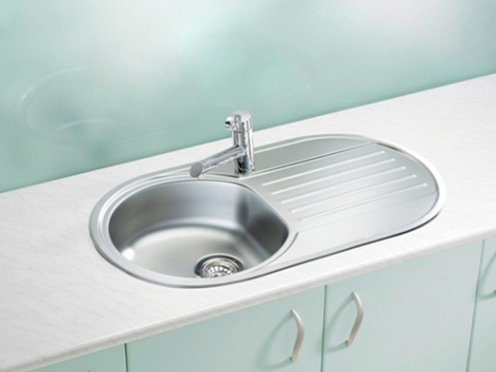 Stainless steel sink Form 50 leinen [2]