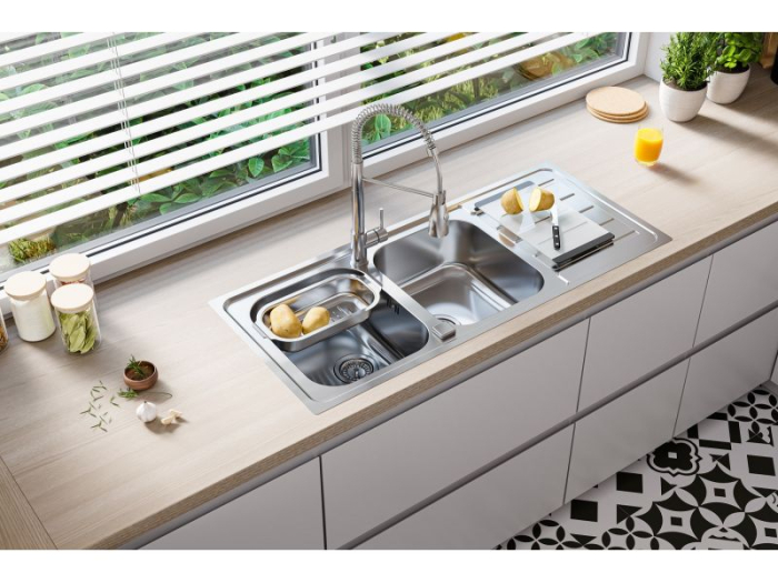 Chiuveta inox Line 100 Maxim satin [4]