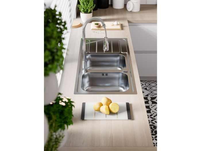 Chiuveta inox Line 100 Maxim satin [5]